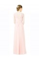 A-Linien Jewel Chiffon Lange Brautjungfernkleider Lieferanten