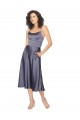 A-Linien Scoop Midi Seidiger Satin Kurze Brautjungfernkleider / Abiballkleider / Cocktailkleider / Heimkehr Kleider Lieferanten