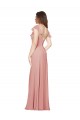 A-Linien V-Ausschnitt Chiffon Lange Brautjungfernkleider Lieferanten