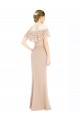 Champagner A-Linien Off-Schulter Chiffon Spitze Lange Brautjungfernkleider / Abiballkleider Lieferanten