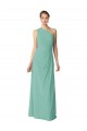 Jade A-Linien Eine-Schulter Chiffon Lange Brautjungfernkleider Lieferanten