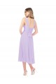 Lila A-Linien Midi Chiffon Kurze Brautjungfernkleider / Cocktailkleider / Heimkehr Kleider Lieferanten