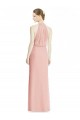 Meerjungfrau Neckholder Chiffon Lange Brautjungfernkleider Lieferanten