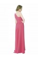 Minzgrün A-Linien Eine-Schulter Chiffon Lange Brautjungfernkleider Lieferanten