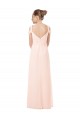Rosa 42 A-Linien Off-Schulter Chiffon Lange Brautjungfernkleider Lieferanten