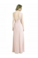 Rot 16 A-Linien Eine-Schulter Chiffon Lange Brautjungfernkleider Lieferanten
