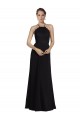 Schwarz A-Linien Neckholder Chiffon Spitze Lange Brautjungfernkleider Lieferanten
