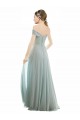 Seeglas A-Linien Off-Schulter Chiffon Spitze Lange Brautjungfernkleider Lieferanten