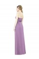 Staubiger Lavendel A-Linien Chiffon Lange Brautjungfernkleider Lieferanten