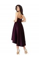 Traube A-Linien Scoop Neck Satin Kurze Brautjungfernkleider / Abiballkleider Lieferanten