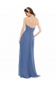 Windsor Blau A-Linien Trägerlos Chiffon Lange Brautjungfernkleider Lieferanten